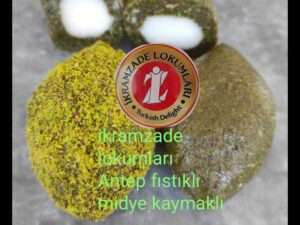 Midye Antep Fıstıklı Kaymak Dolgulu Lokum