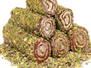 Sarma Portakallı Fındık Kremalı Rulet Pirinç Antepfıstıgı Kaplı Lokum S.K-666