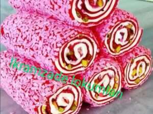 Sarma Narlı Antepfıstıklı Rulat Frambuaz Çikolata Kaplı Lokum S.K-658