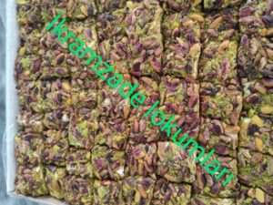 Baklava Lokum Toz Antepfıstık Taneli Lokum S.K-656