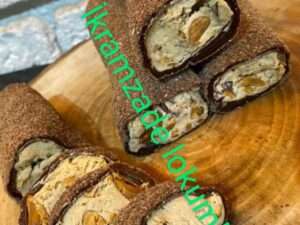 Browni Fındık Kremalı Bademli Kahve Kaplı Lokum S.K-655