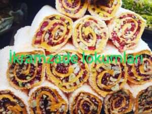 Sarma Sultan  Portakal Aromalı Rulet Antepfıstıklı Lokum S.K-652