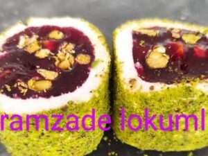 Browni Muluki Narlı Antepfıstıklı Toz Antepfıstığı Kaplı Lokum S.K-649