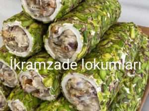 Browni Fındık Dolgu Kremalı Bademli File Antep Fıstıgı Kaplı Lokum S.K-647